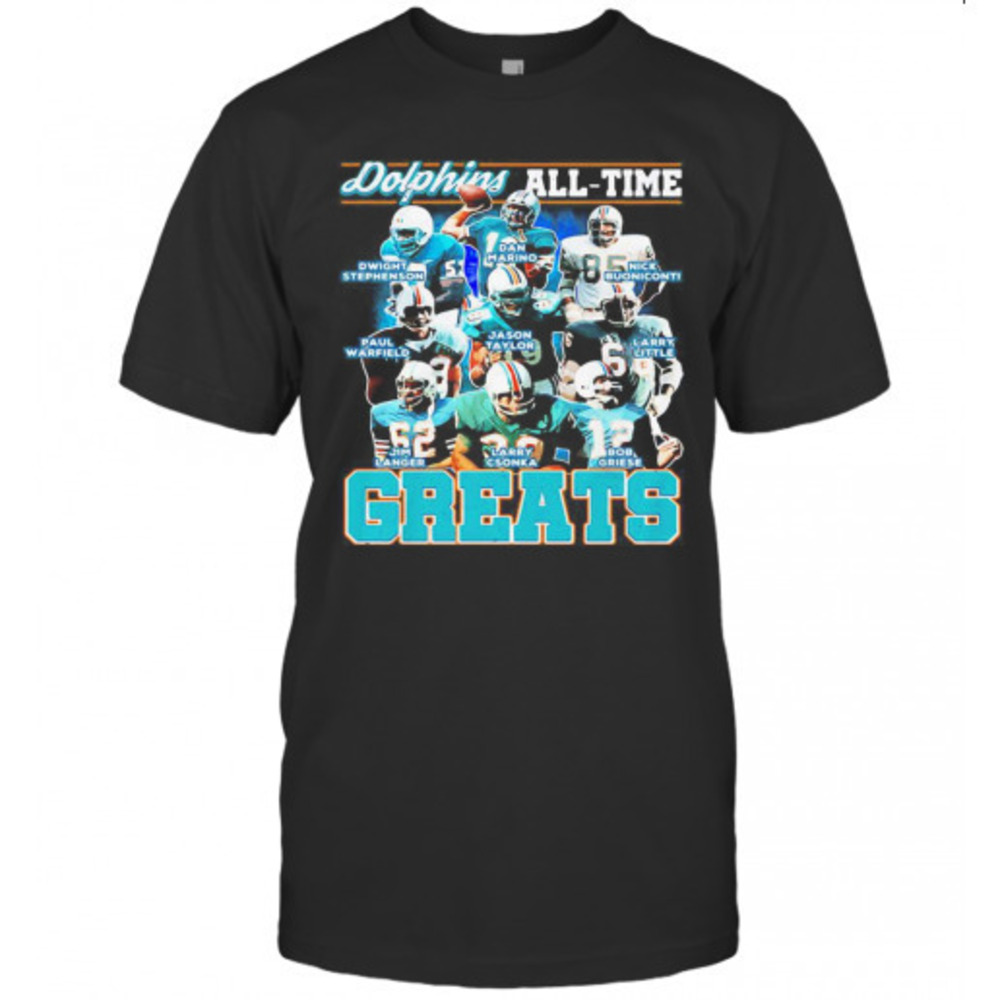 Miami Dolphins All Time Greats Tshirt